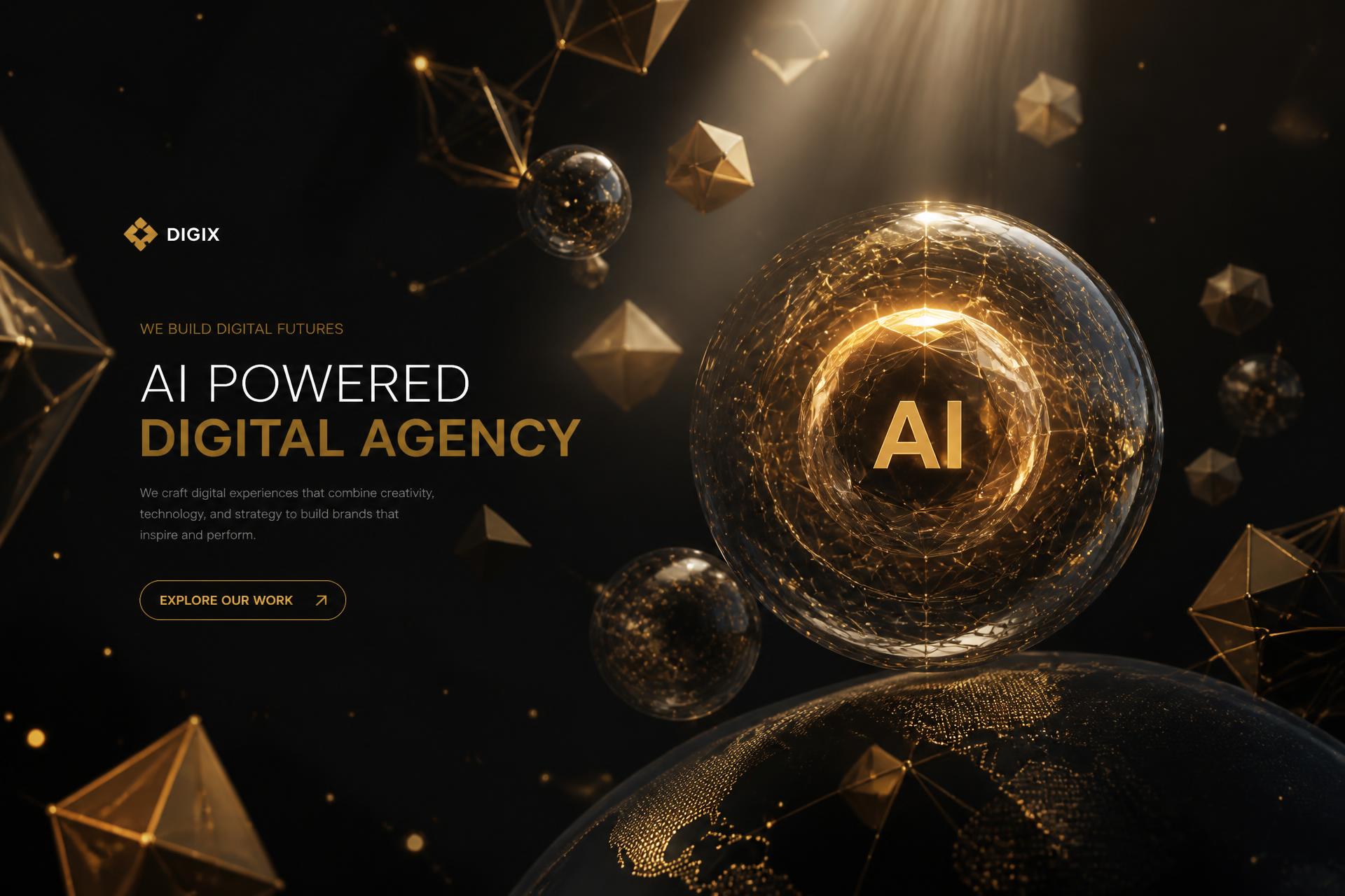 Luxury digital agency 3D scene